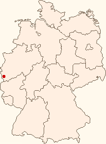 Karte von Deutschland mit Monschau